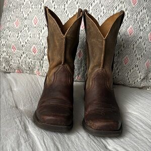 Ariat Brown and Tan Ankle Boots